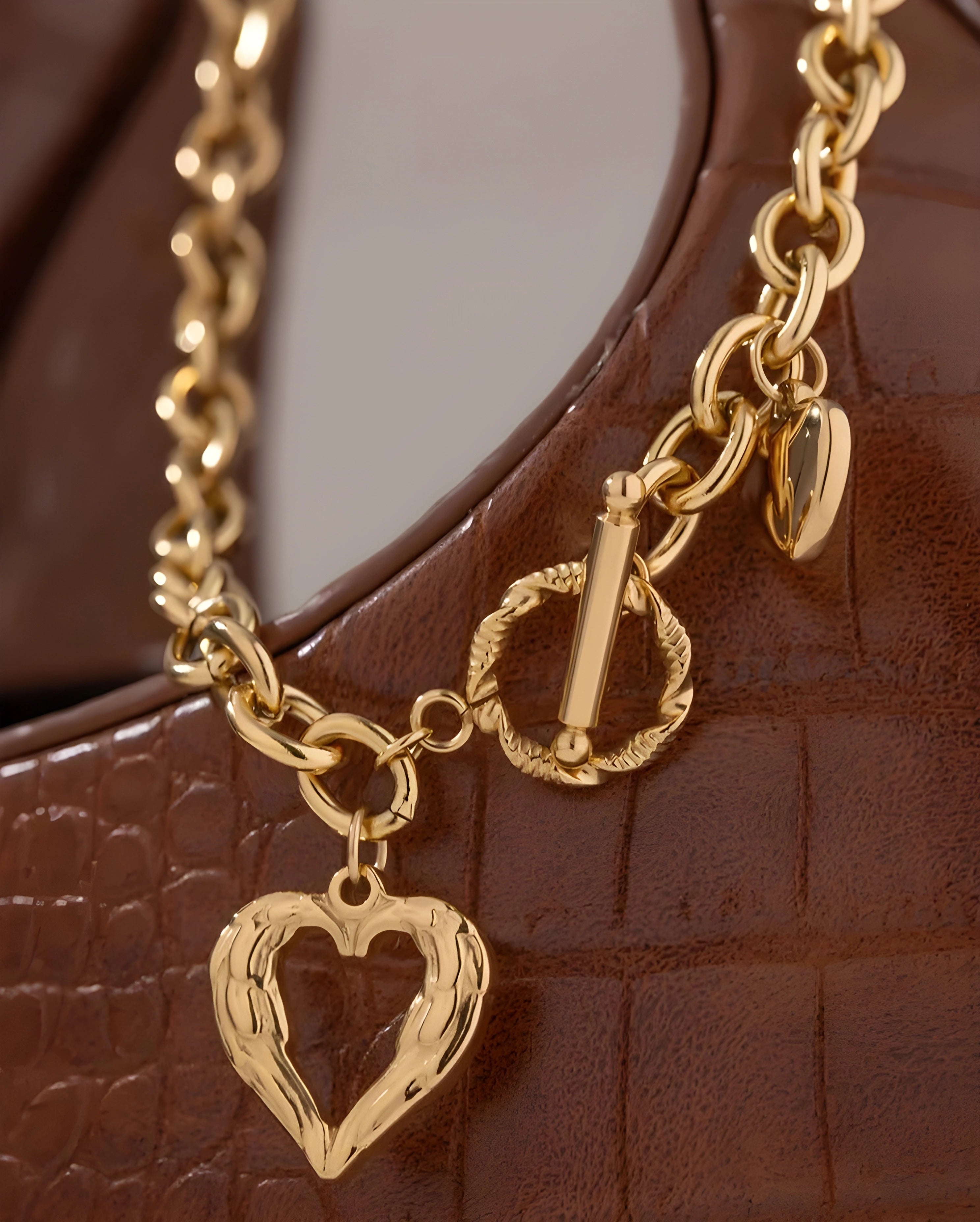 Colar Coração Melted