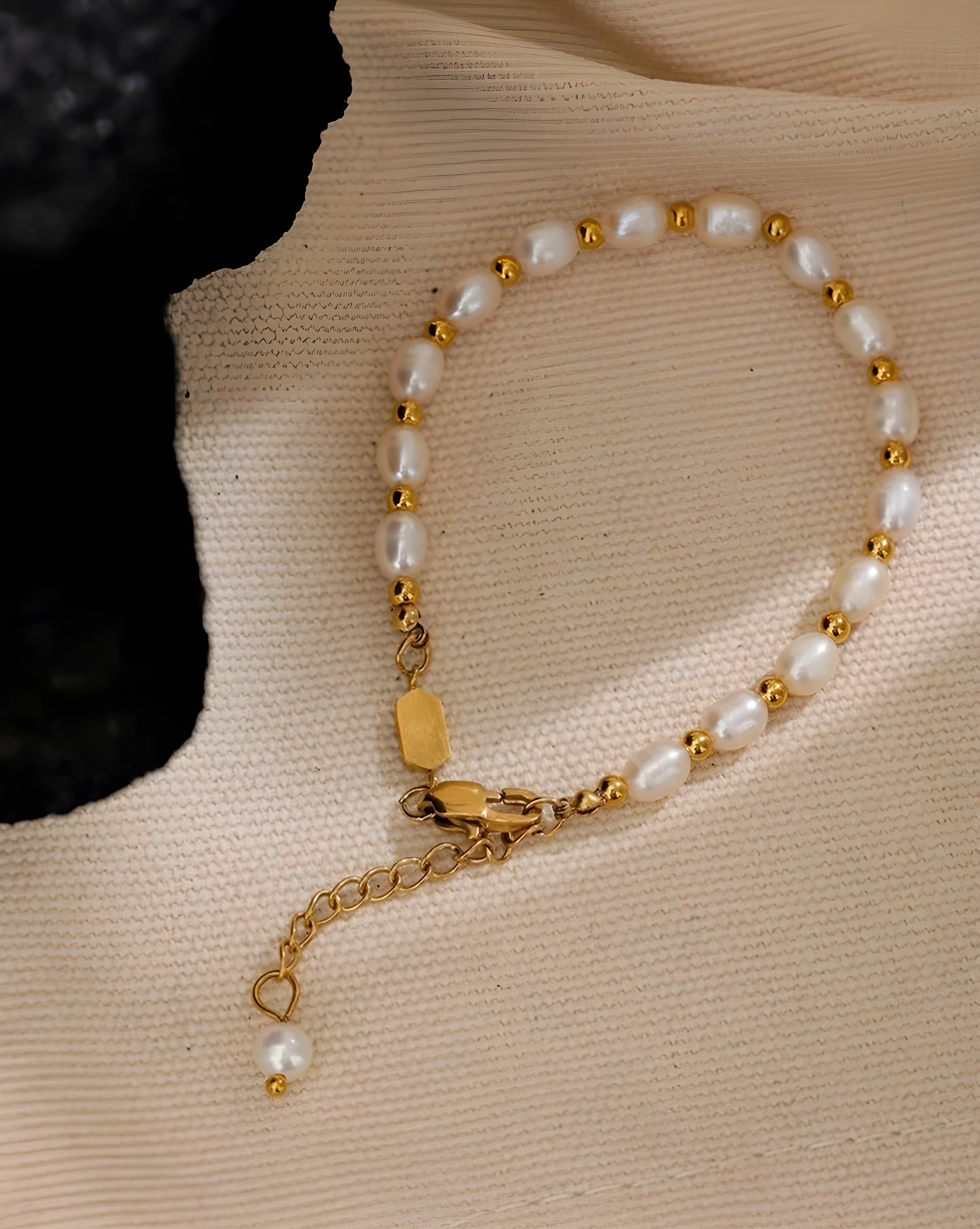 Pulseira Contas & Pérolas