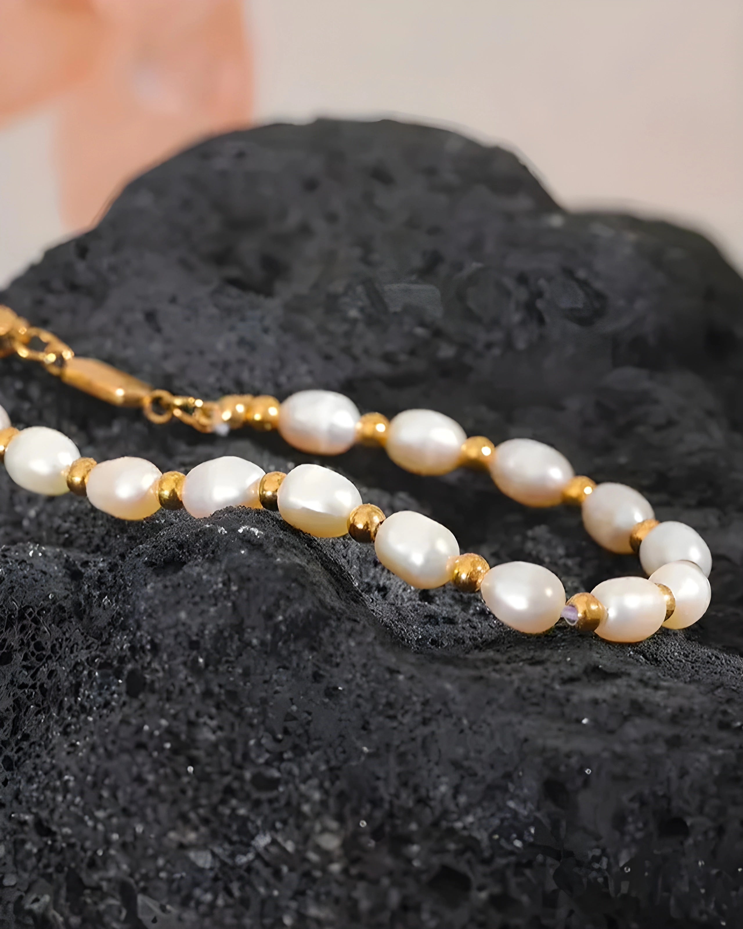 Pulseira Contas & Pérolas