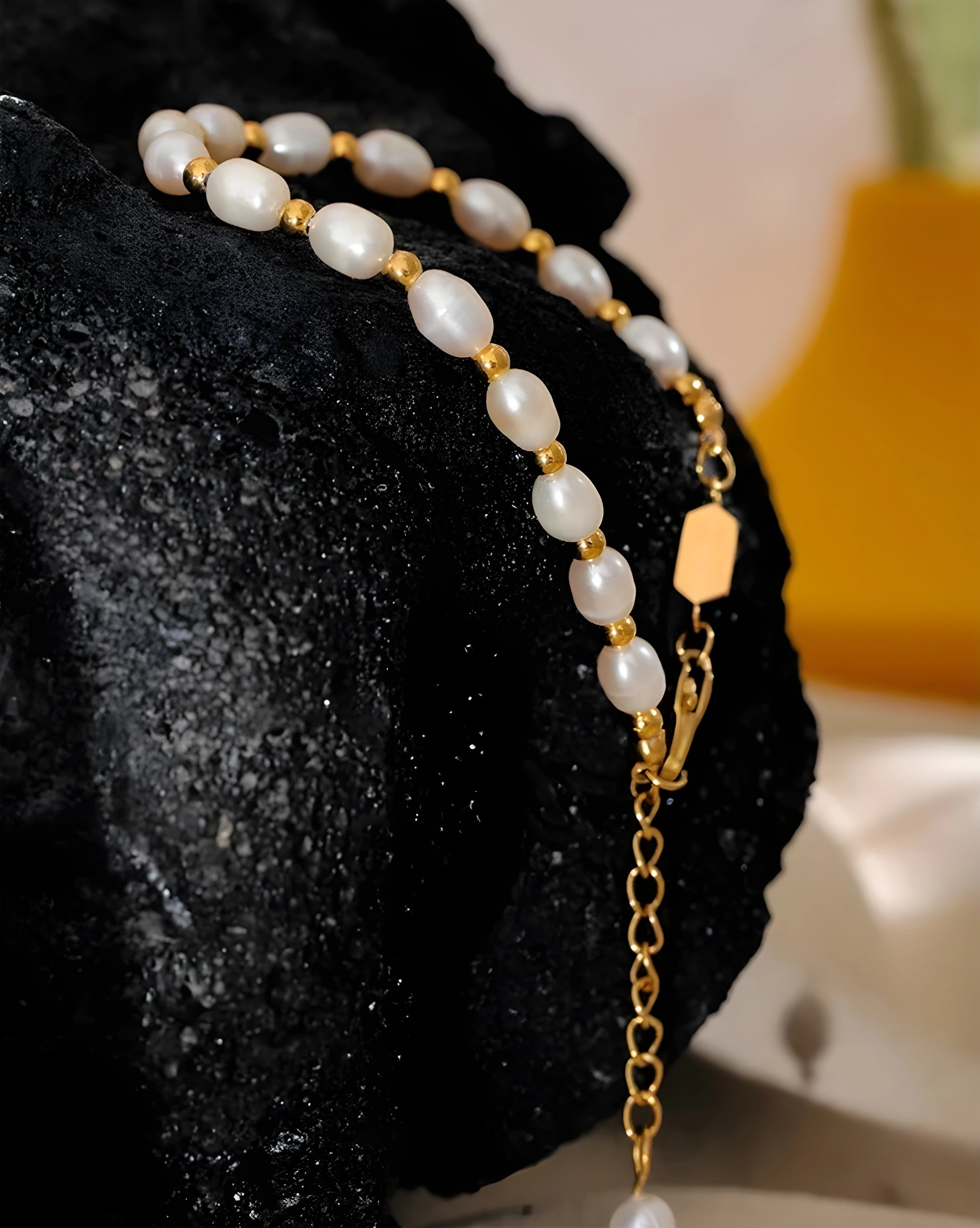 Pulseira Contas & Pérolas