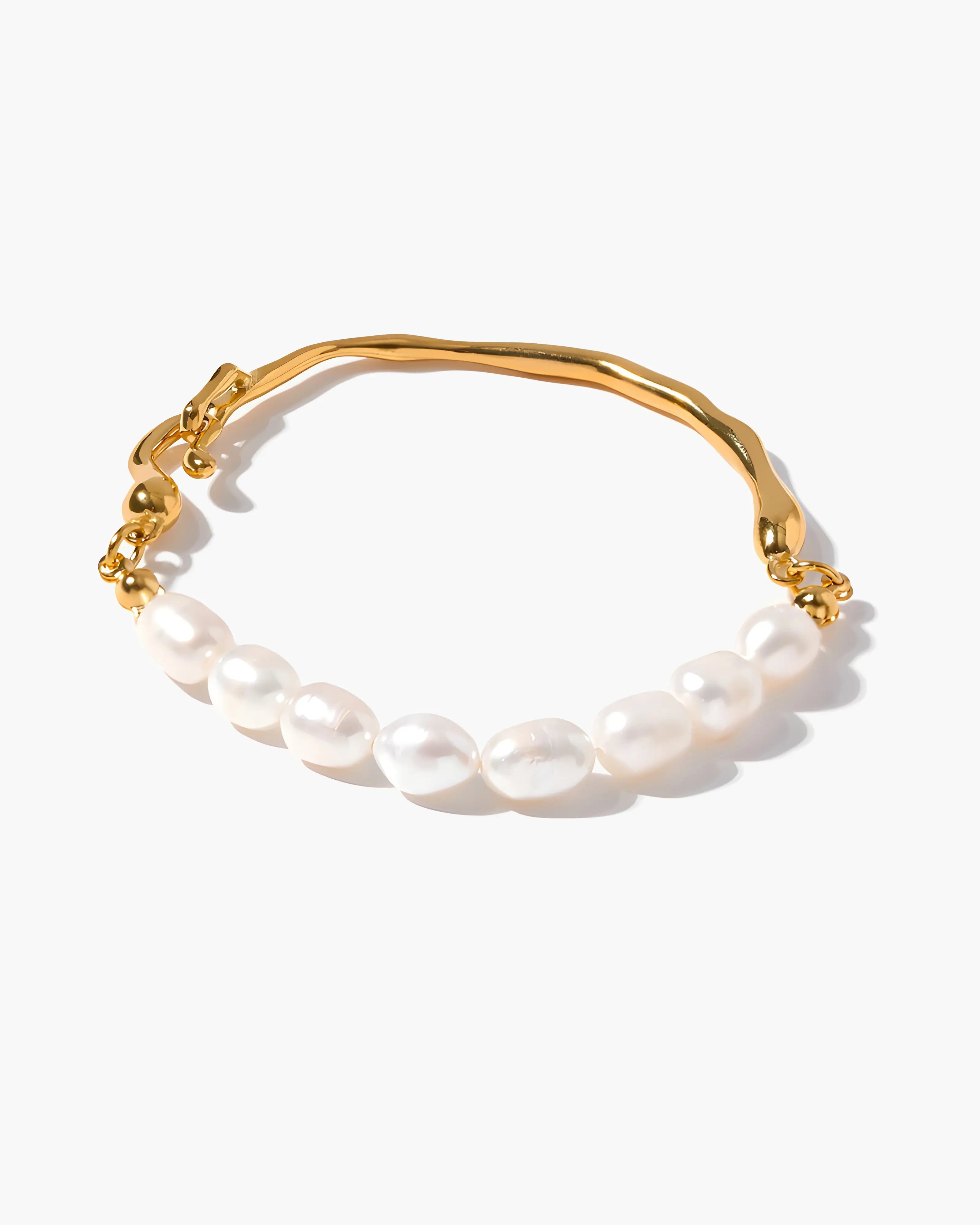 Pulseira Rígida Molten Pérola