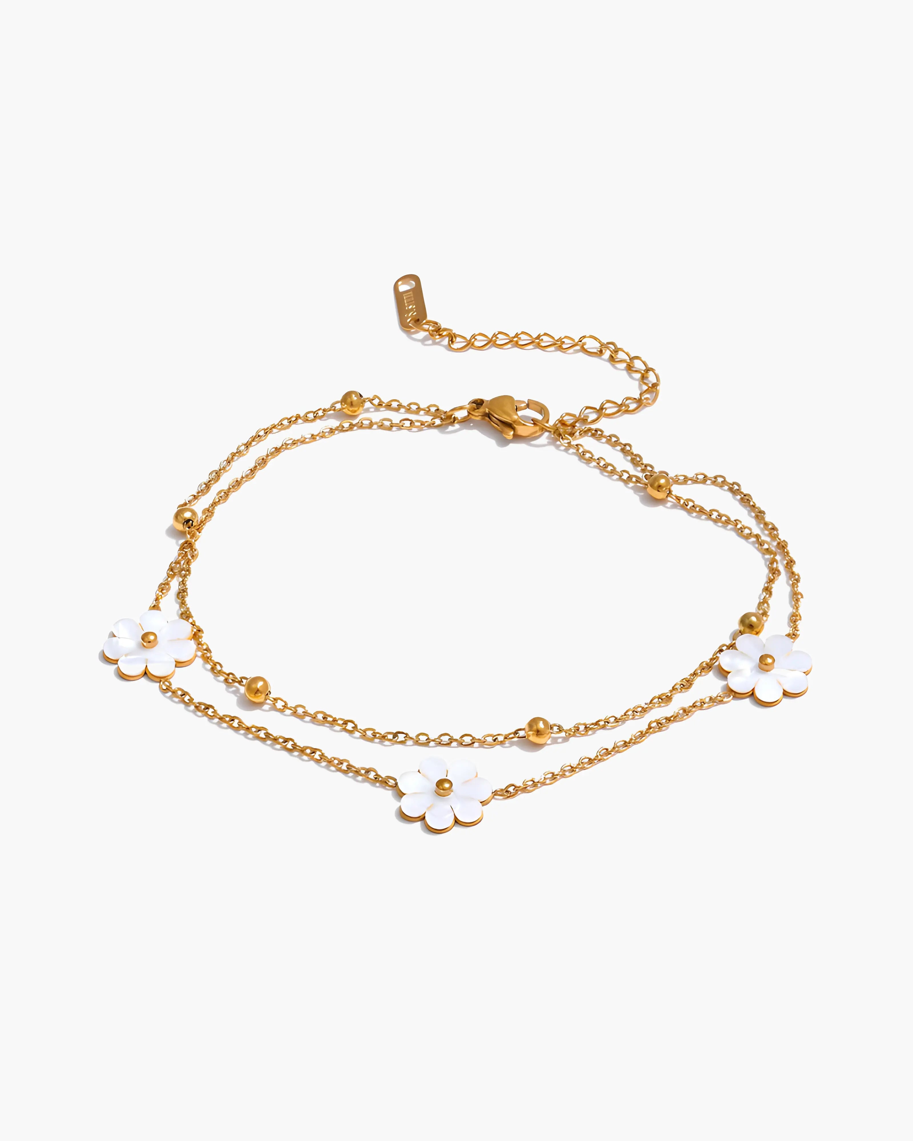 Tornozeleira Dupla Floral