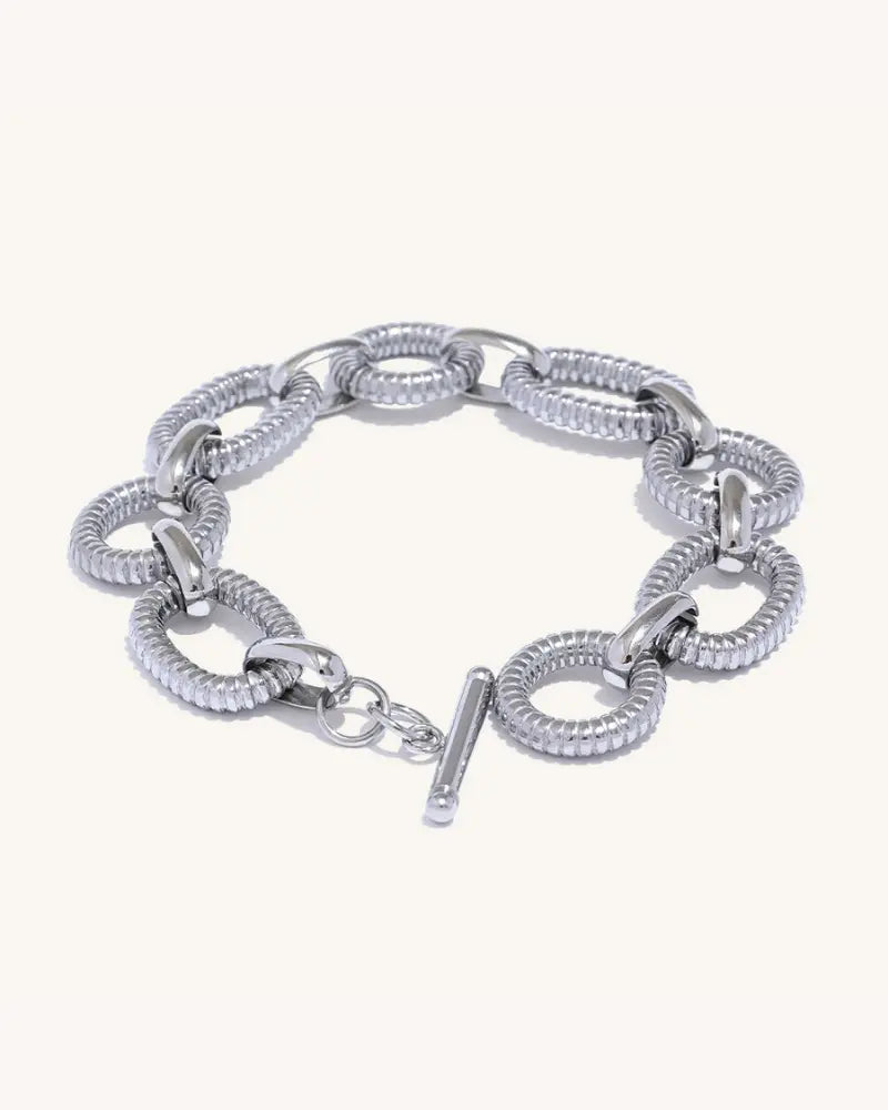Pulseira Link Oval Ridge