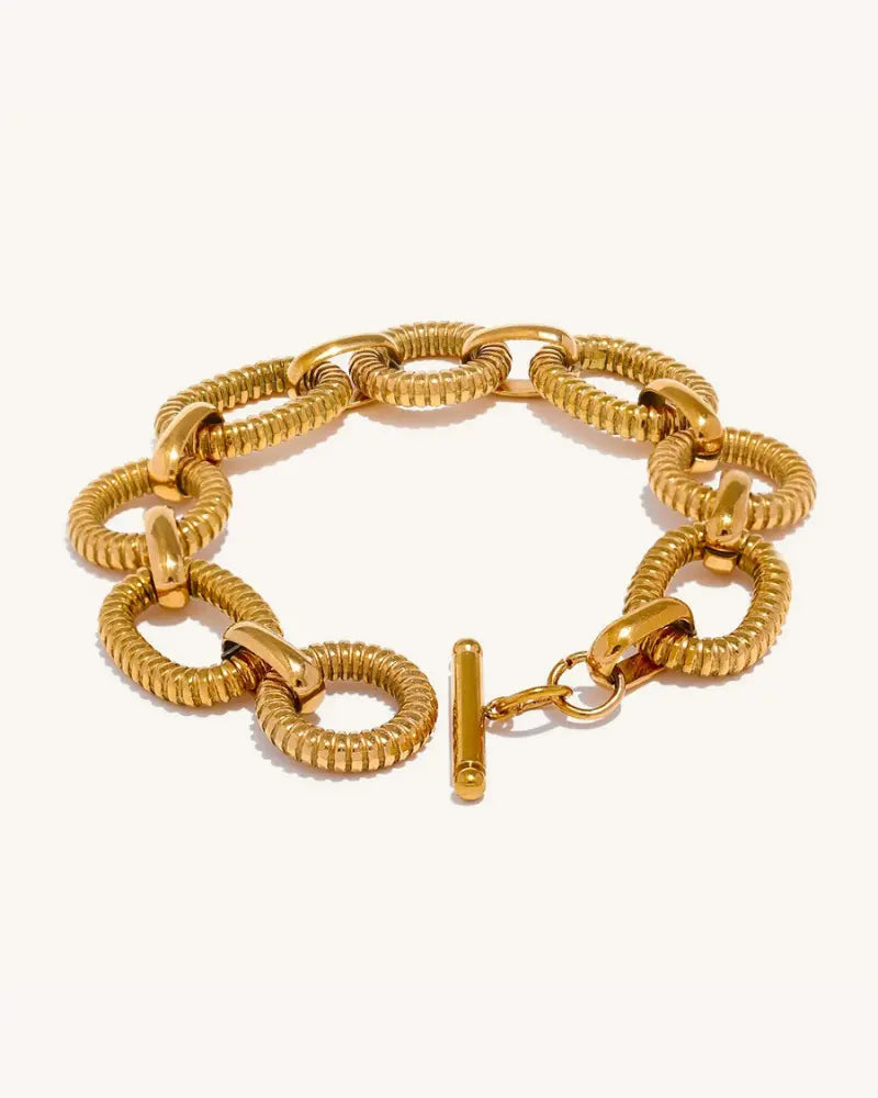 Pulseira Link Oval Ridge