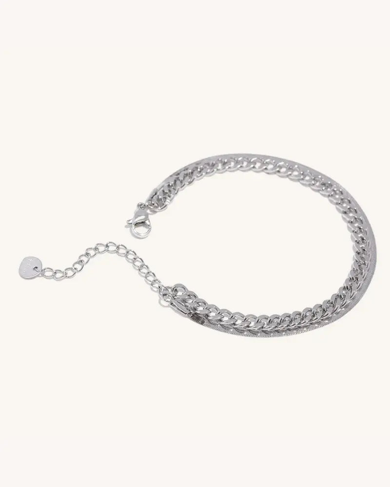 Pulseira Dupla Corrente Coterie