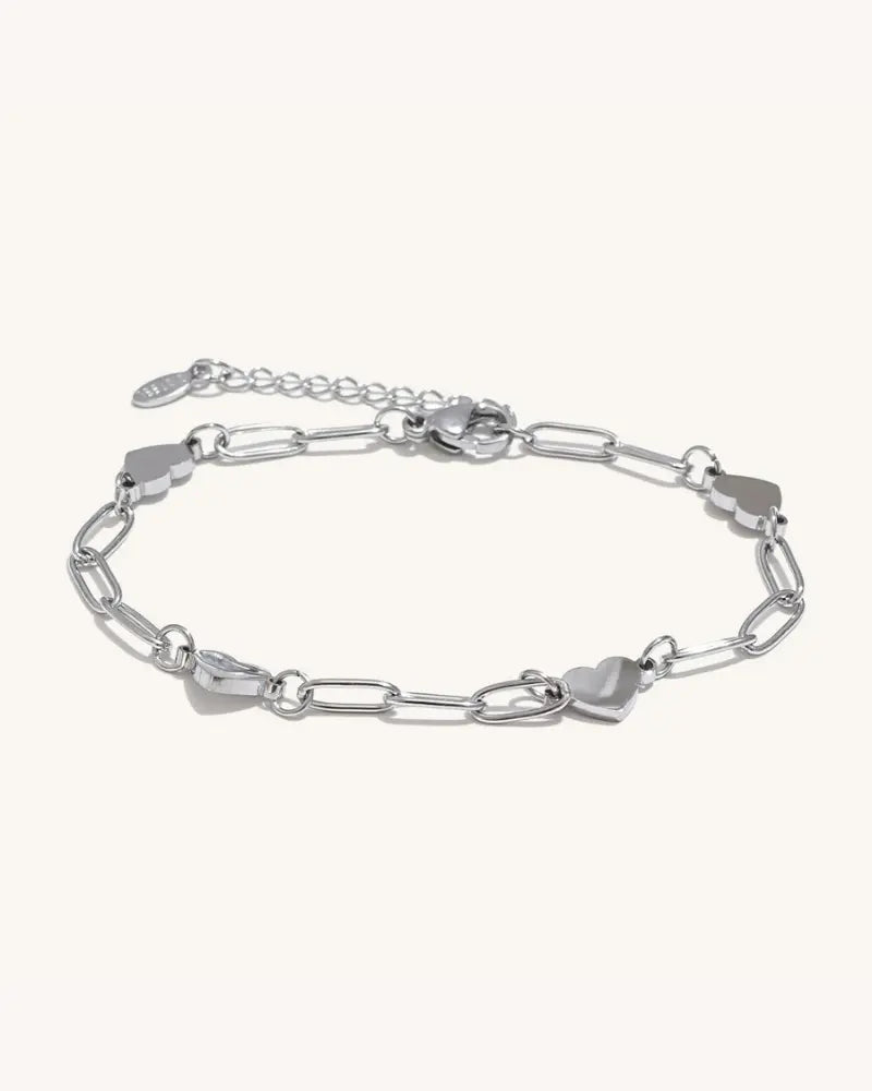 Pulseira Elos Corações