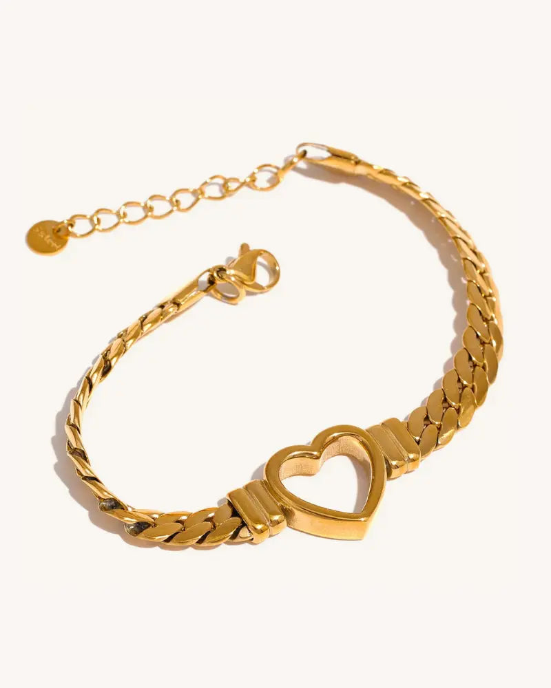 Pulseira Corrente Coração