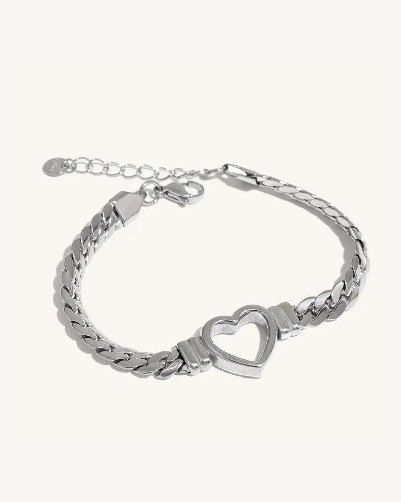 Pulseira Corrente Coração