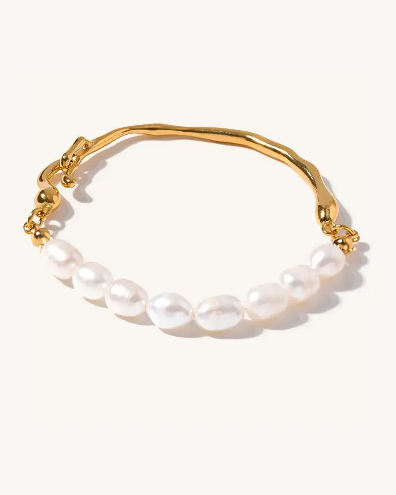 Pulseira Rígida Molten Pérola